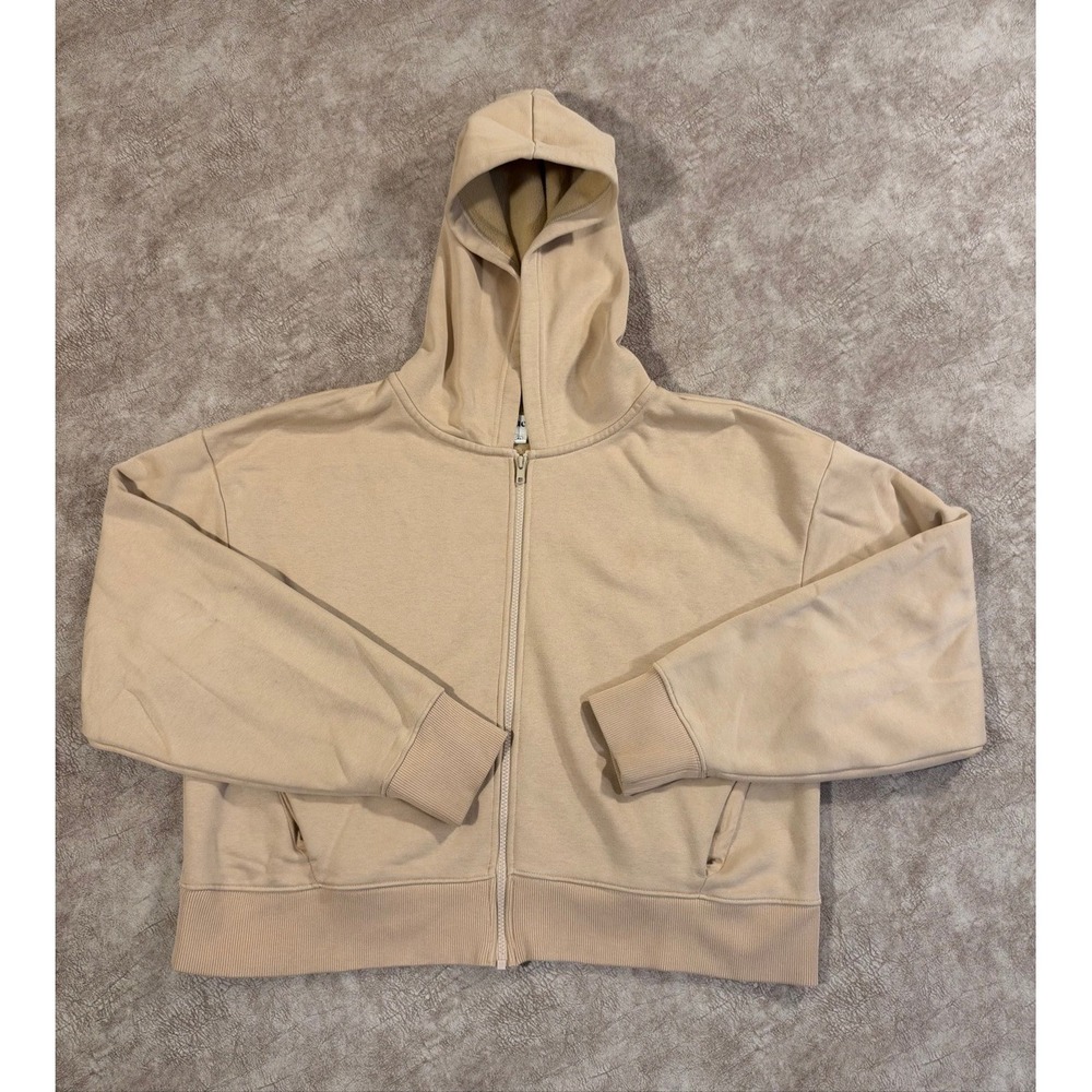 PACT Men's Tan Organic Cotton Full Zip Hoodie Size XL N57